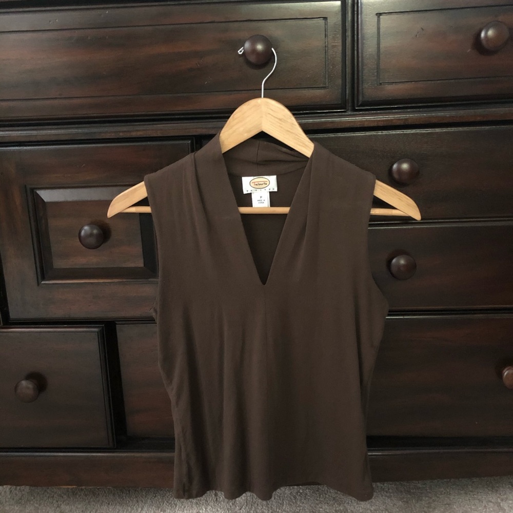 Talbot’s Brown sleeveless top